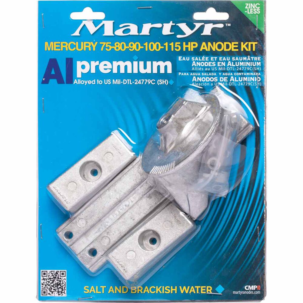 NEW Alloy Anode 215 x 75 x 40 /& Strap from Blue Bottle Marine
